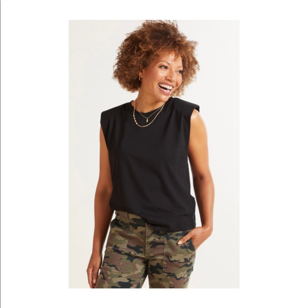 Sanctuary Shoulder Pad Tee